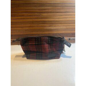 Pendleton Tartan GF438 Stripe Zippered Travel Pouch, Canvas & Wool, NWT